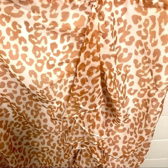 Sam Edelman Leopard Ruffle Accent Sleeveless Crewneck Dress Size 2X, XL NWT - Picture 7 of 14